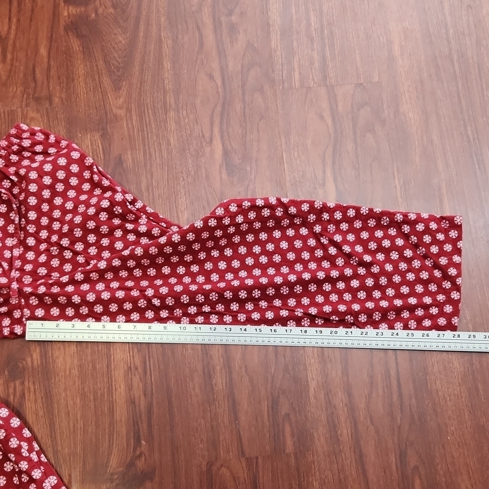 Pb Basic Christmas Pajama Pants Small Red White - image 7